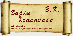 Bojin Krasavčić vizit kartica